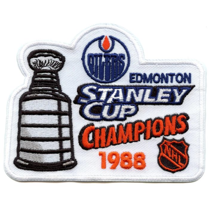1988 NHL Stanley Cup Final Champions Edmonton Oilers Jersey Patch National Emblem 5570783