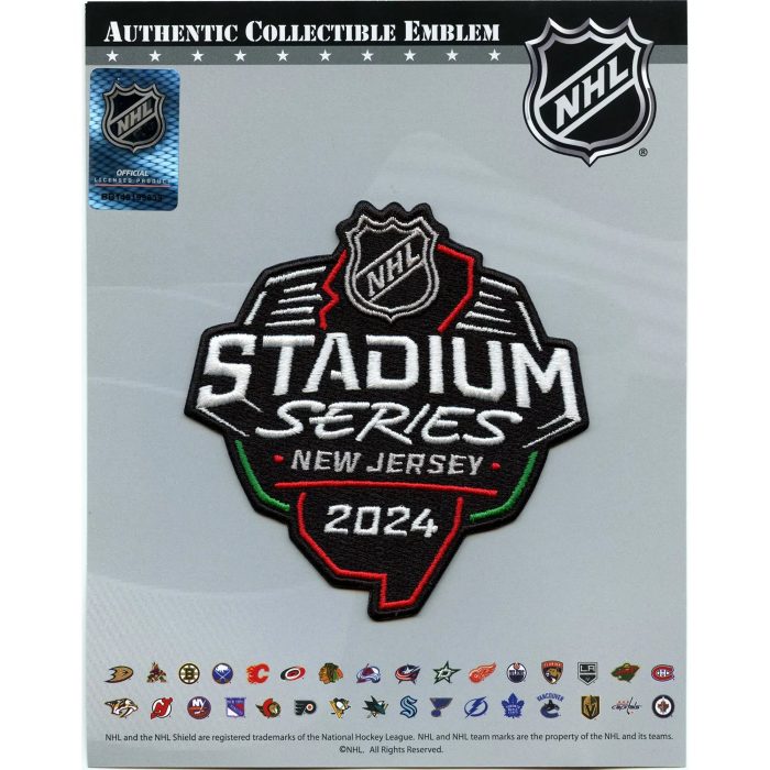 2024 NHL Stadium Series Game Jersey Patch New Jersey Devils National Emblem 4375361