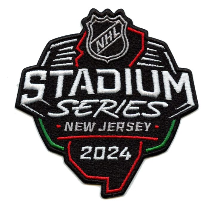 2024 NHL Stadium Series Game Jersey Patch New Jersey Devils National Emblem 4375493