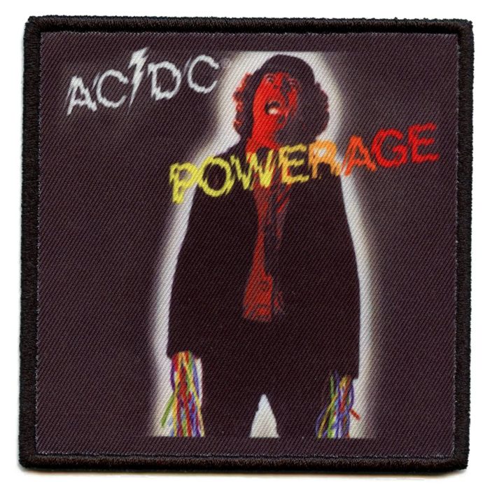 ACDC Powerage Album Patch Rock Band Music Sublimated Embroidered Iron On Rock Off 5178535