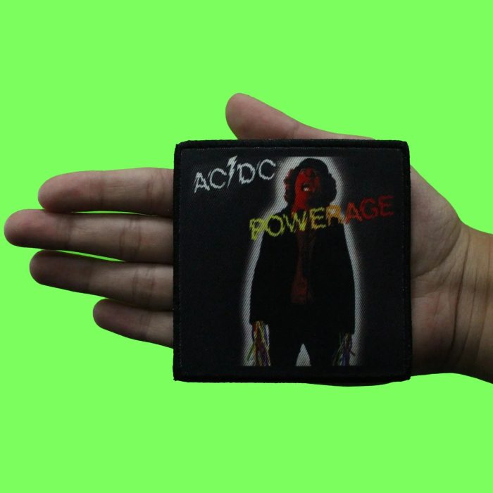 ACDC Powerage Album Patch Rock Band Music Sublimated Embroidered Iron On Rock Off 5205810