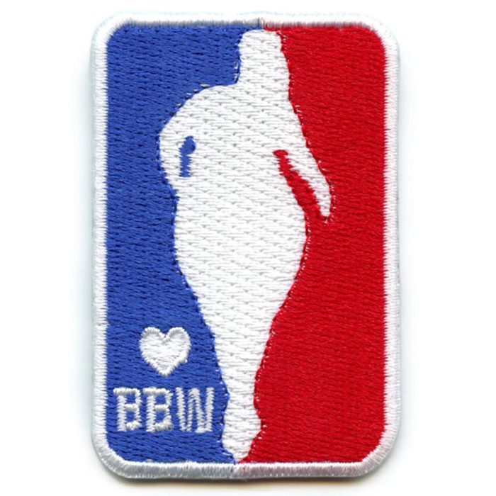 BBW Basketball Logo Patch Parody Funny Embroidered Iron On Patch Collection 4724213