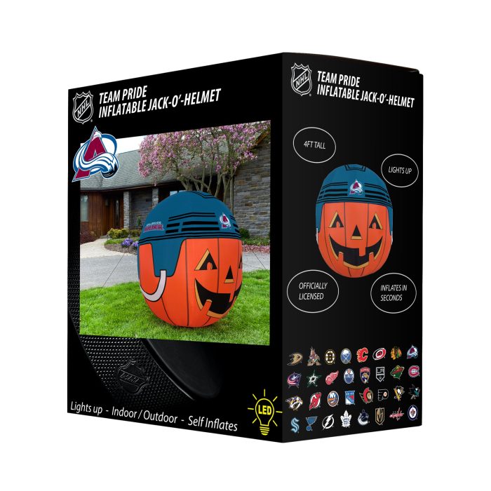 Colorado Avalanche Inflatable Jack O Helmet Box 1