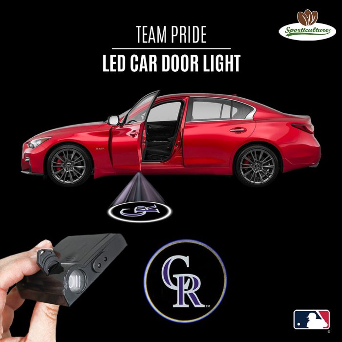 Colorado Rockies LED Car Door Light Ad Collage Square