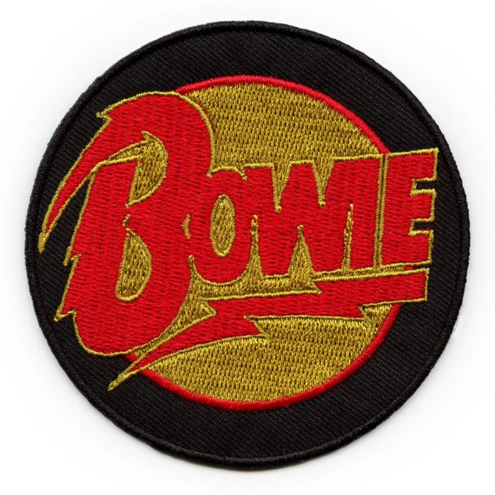 David Bowie Circle Logo Patch Diamond Dogs Embroidered Iron On Rock Off 4638274