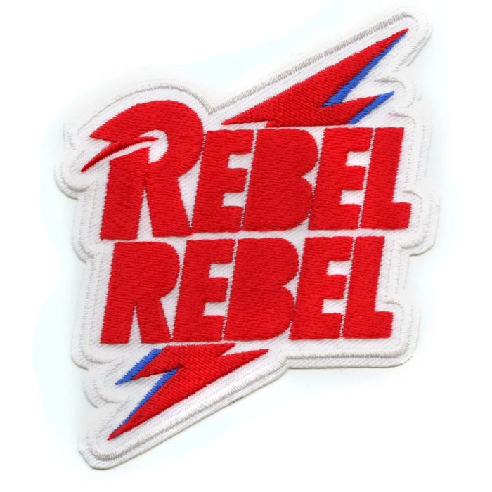 David Bowie Rebel Rebel Large Patch Icon Bolt Glam Embroidered Iron On C D Visionary 5263584