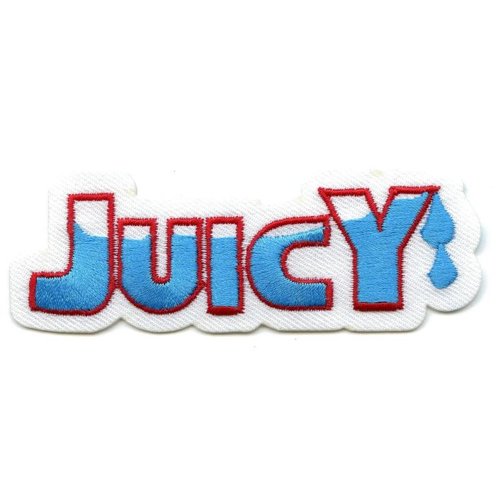 Juicy Wet Iron On Embroidered Patch Patch Collection 3871485