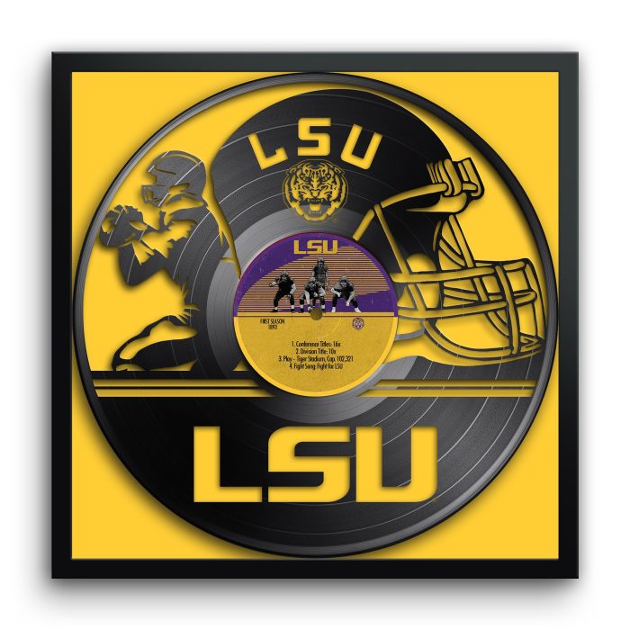 LSU TIGERS VINYL RECORD ART 1 PRODUCT