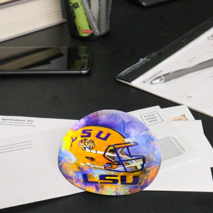 LSU Tigers Dome Paperweight Lifestyle 1