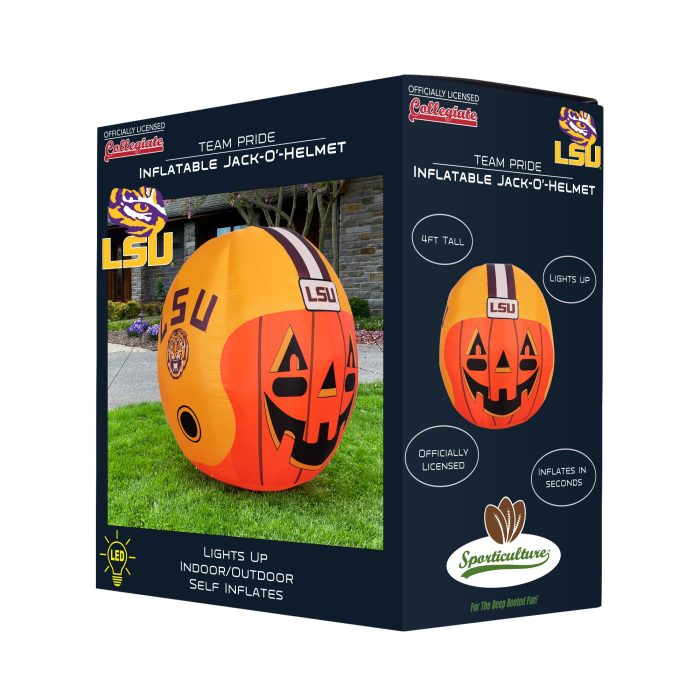 LSU Tigers Inflatable Jack O Helmet Box 1