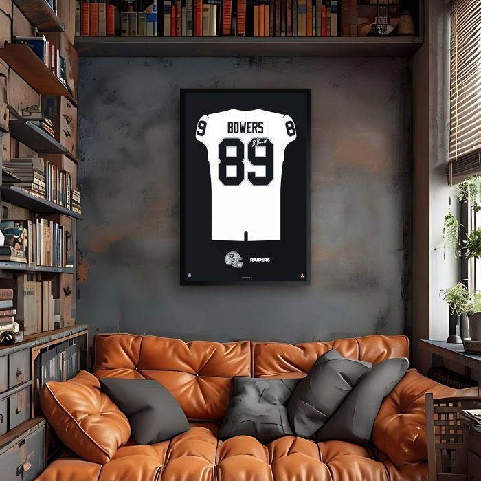 Las Vegas Raiders Jersey Brock Bowers Adams White 2 Lifestyle