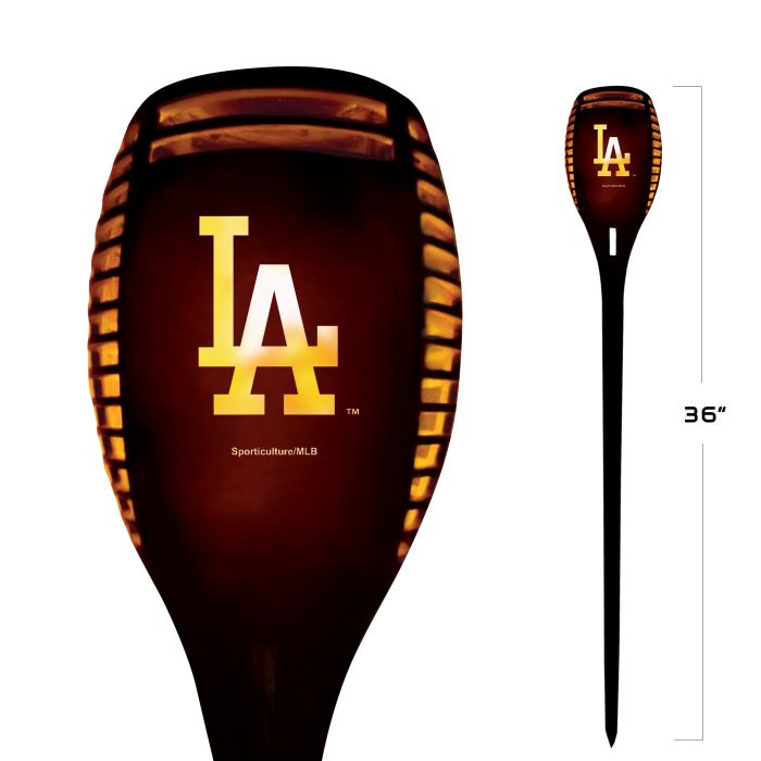 Los Angeles Dodgers LED Solar Torch Double 1