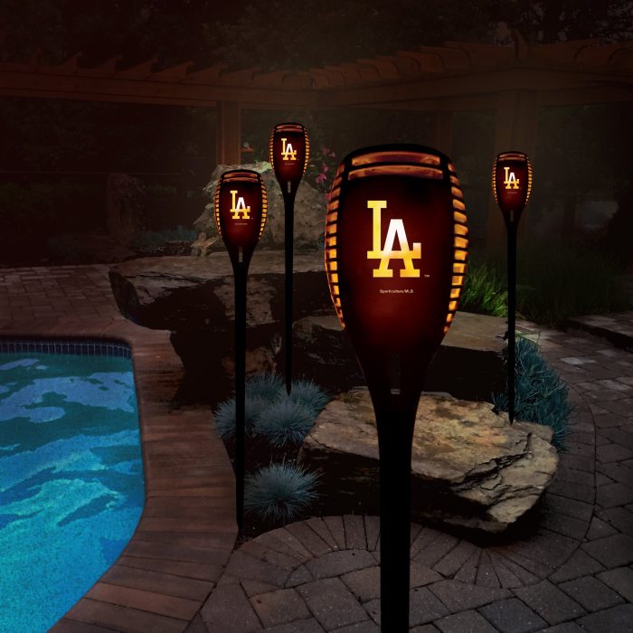 Los Angeles Dodgers LED Solar Torch Lifestyle Pool 1