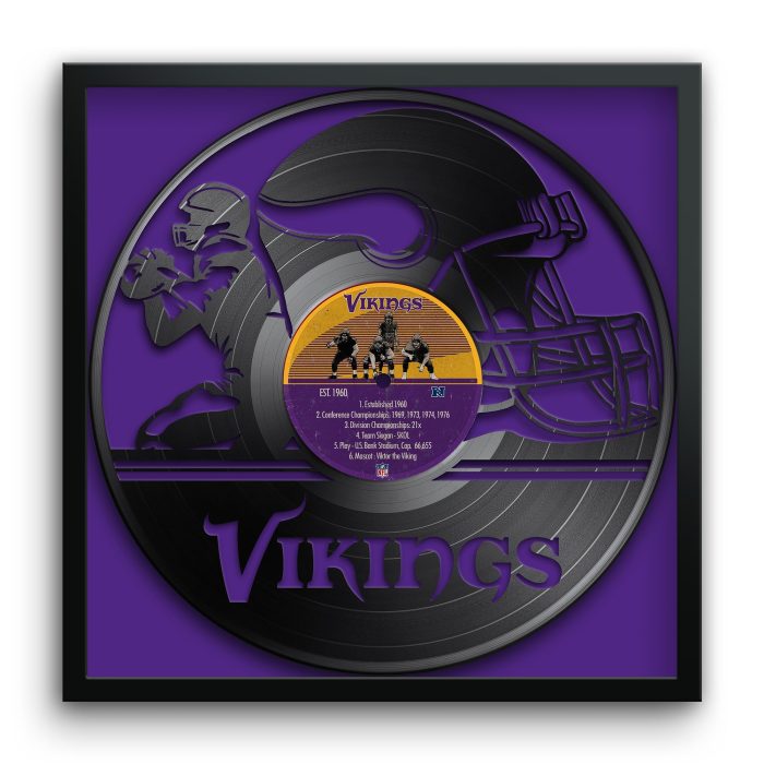 MINNESOTA VIKINGS VINYL WHITE BACKGROUND