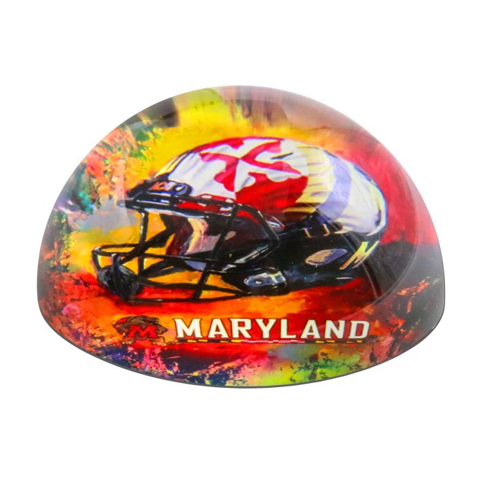 Maryland Terrapins Dome Paperweight Angled 1