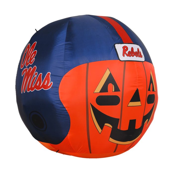 Mississippi Ole Miss Inflatable Jack O Helmet Angle