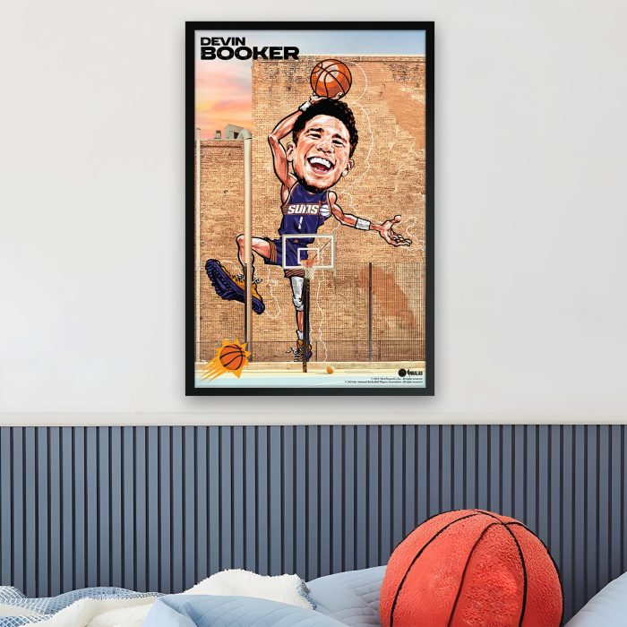 Phoenix Suns BOOKER WALL Art 2 Lifestyle
