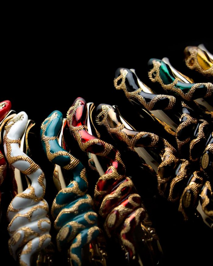 RCHMPT09S1 Wine Opener SNAKE Black in Luxury Box Snake 3