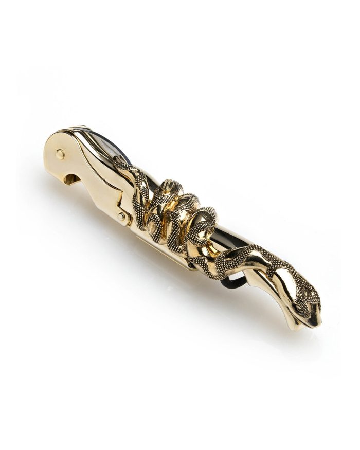 RCHMPT15S1 WineOpenerSNAKEAntiqueGoldinLuxuryBoxSnake 1