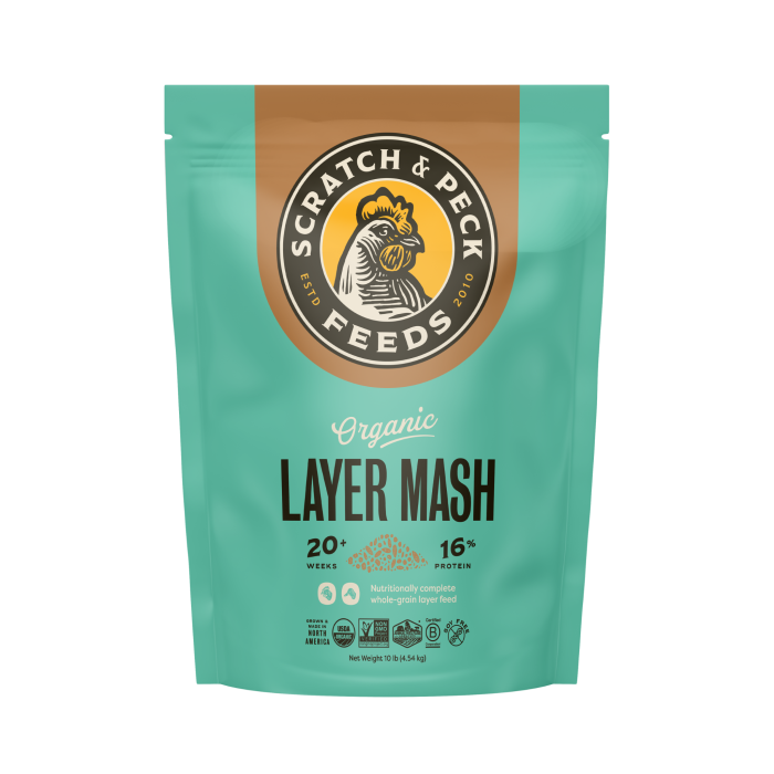 Scratch Peck Feeds Organic Chicken Duck Layer Mash 16 Sm Bag