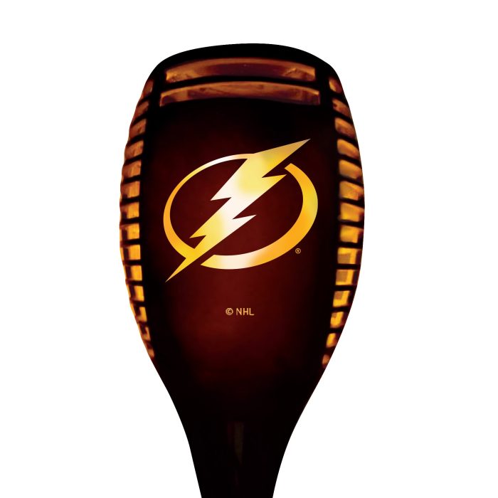 Tampa Bay Lightning LED Solar Torch Closeup 1