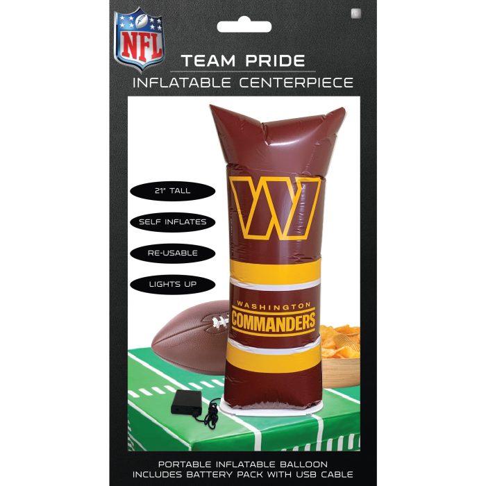 Washington Commanders Inflatable Centerpiece Packaging 1