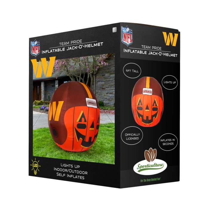 Washington Commanders Inflatable Jack O Helmet Box 1