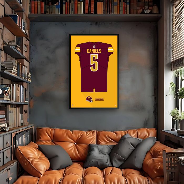Washington Commanders Jersey Jayden Daniels Red 2 Lifestyle