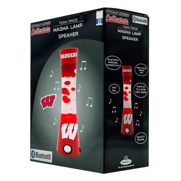Wisconsin Badgers Magma Lamp Speaker Box 1