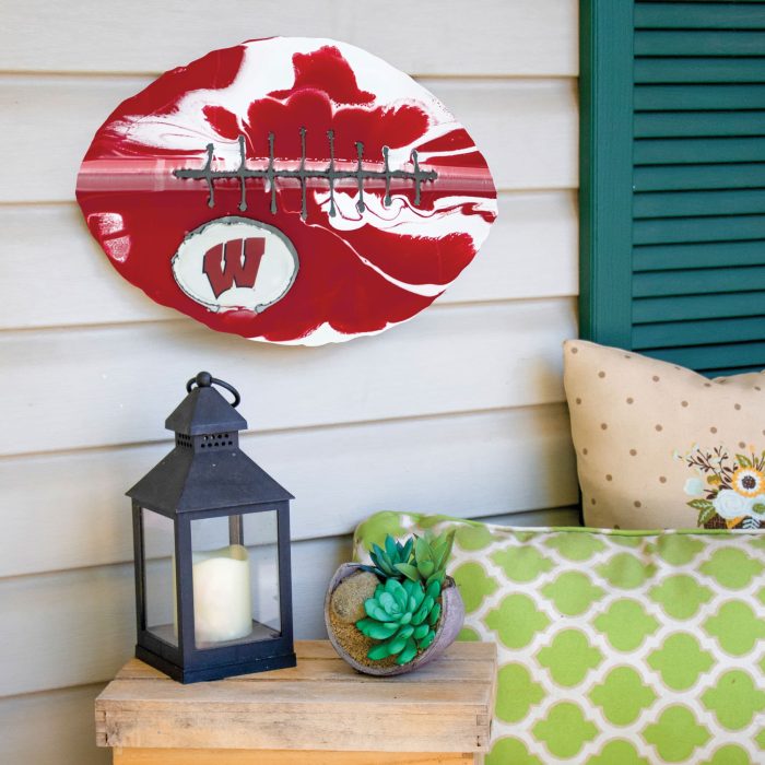 Wisconsin Badgers MetalFootball Lifestyle 1