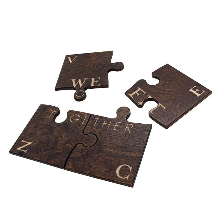 custom wooden puzzle coaster web 3