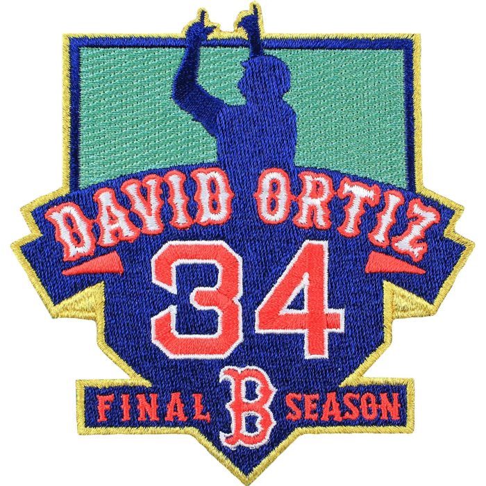 david ortiz 34 final season patch