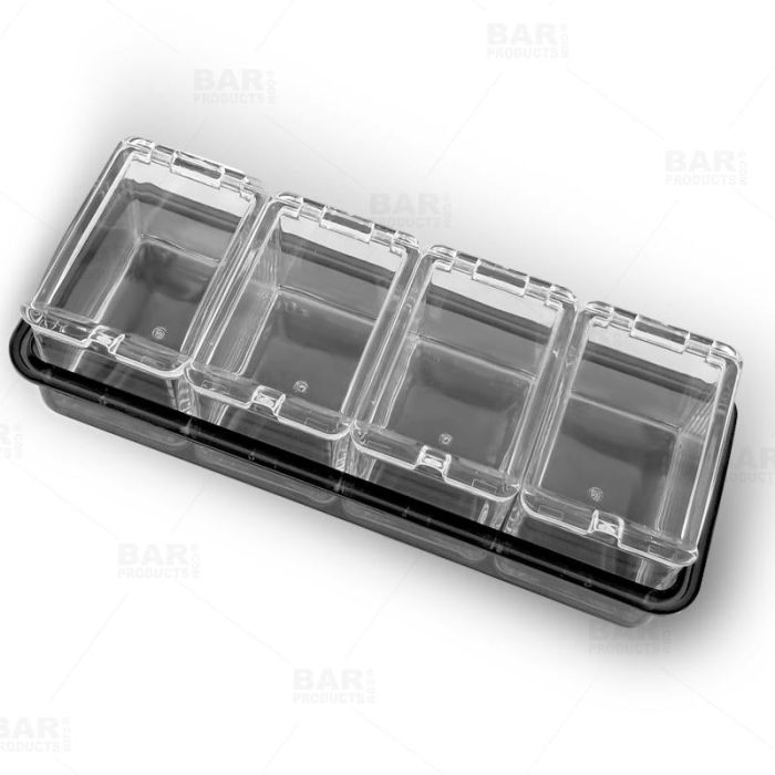 garnish caddy container with 5 piece 800 bpc