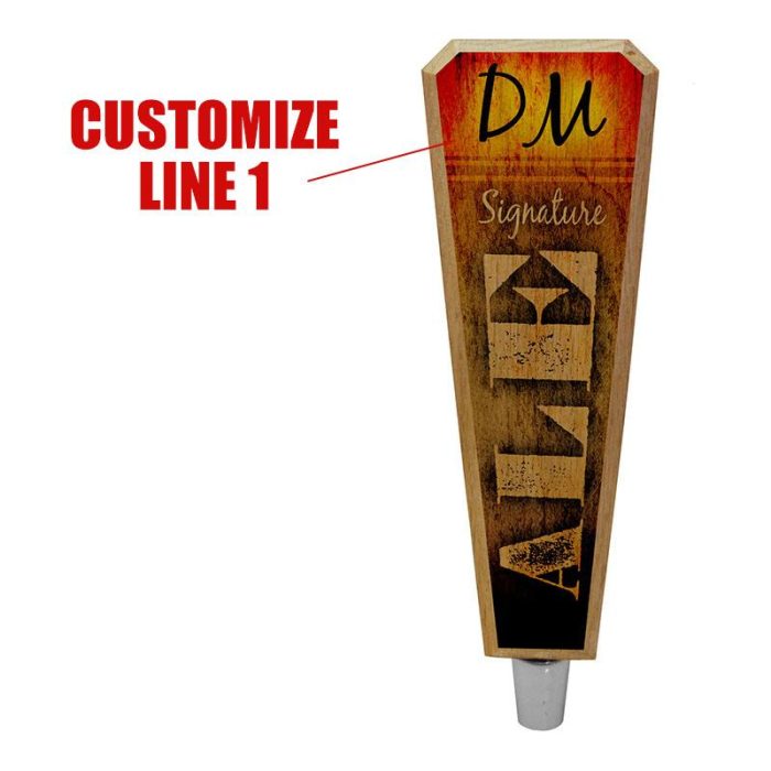 initial ale beer tap handle 8in web cus