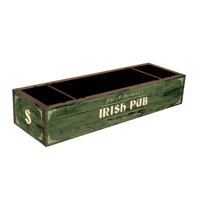 irish pub condiment caddy front side web template