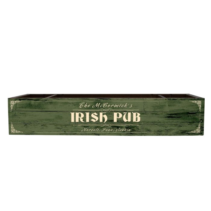irish pub condiment caddy side front template
