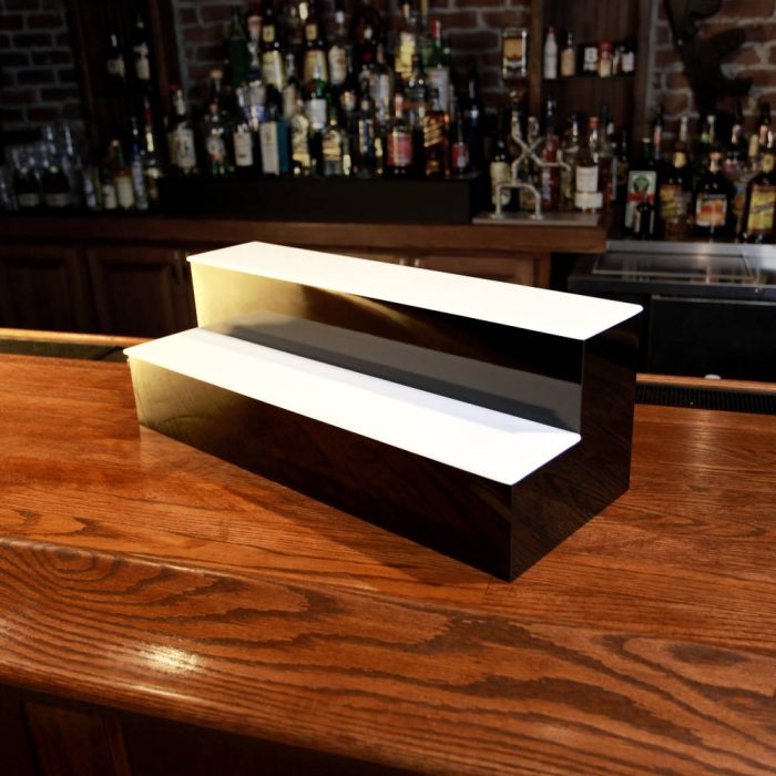 led professional bar shelf 2 tier 24in unlit off