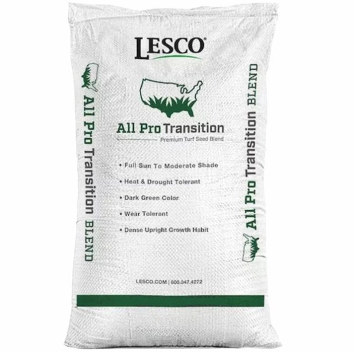 lesco transition tall fescue grass seed all pro blend 32598116761738