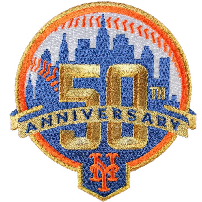 new york mets 50th anniversary patch