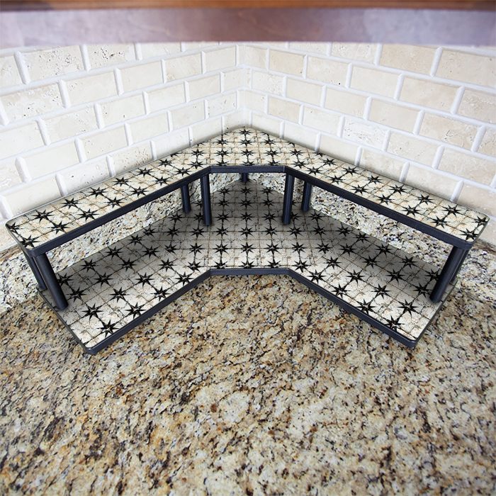 rustic tiles corner caddy 6.75 in 2f4be759 e934 4f7c b3de 31a18e77de33
